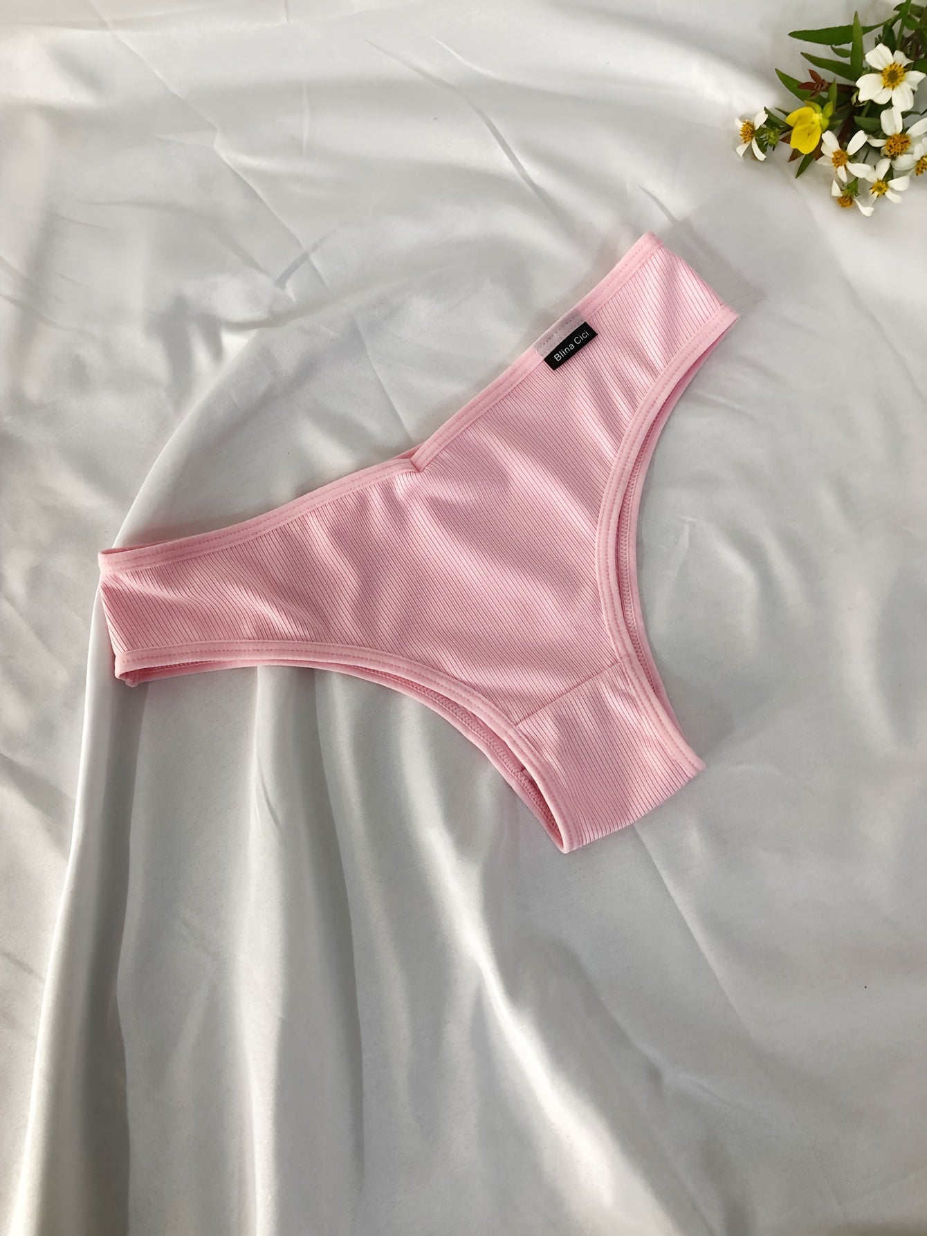 7pcs Low Waist Thongs, Soft & Comfy Stretchy Intimates Panties, Women&