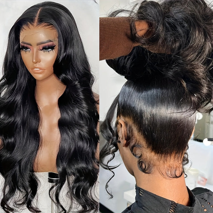 360 Lace Front Wigs Pre Plucked 150% Density Human Hair 360 HD Lace Frontal Wigs Body Wave Wig For Women With Baby Hair Natural Color (16-34 Inch, Natural Color) - Lena & Miles Exquisite Boutique LLC.