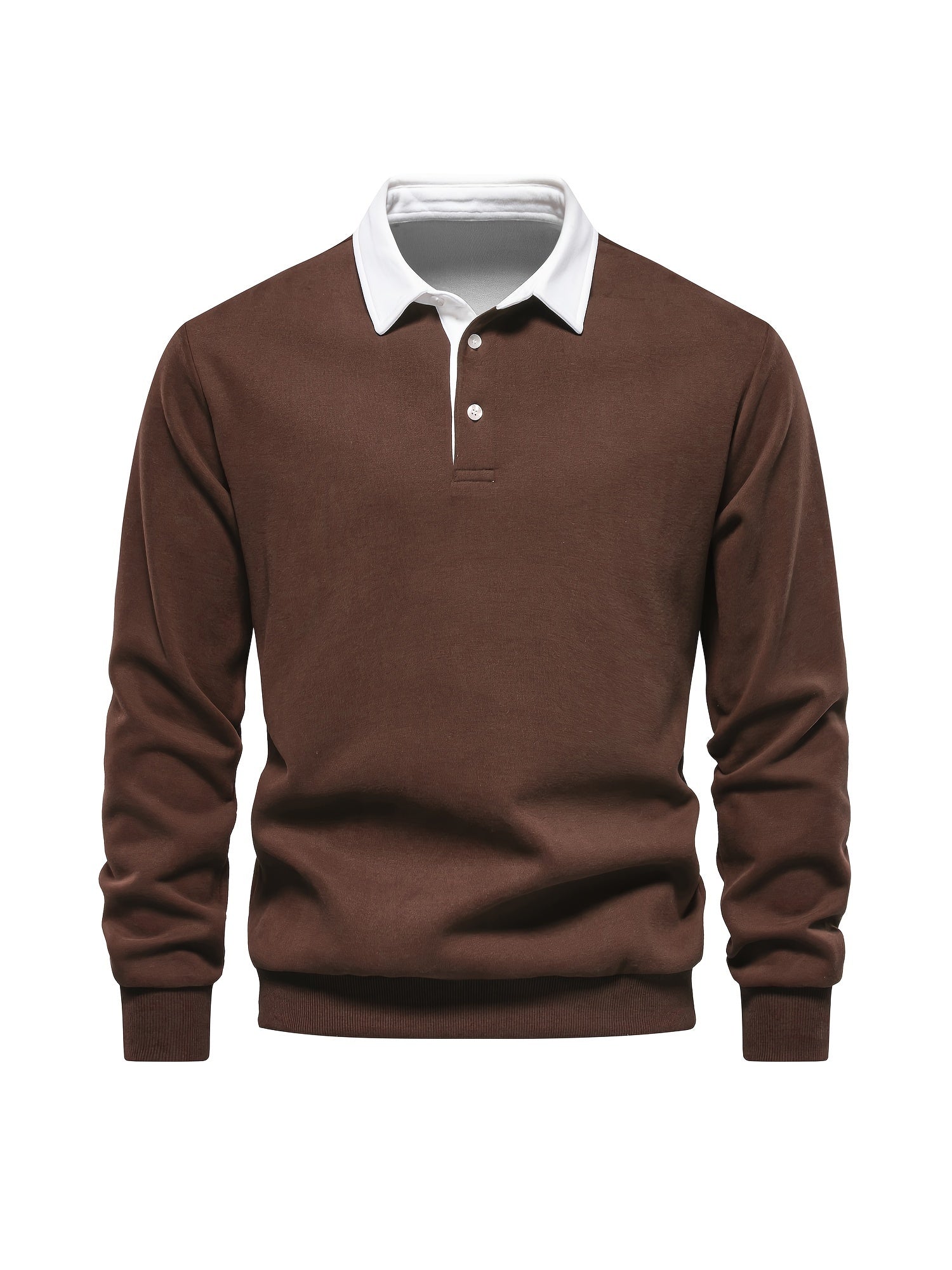 Cotton Blend Retro Color Block Men&