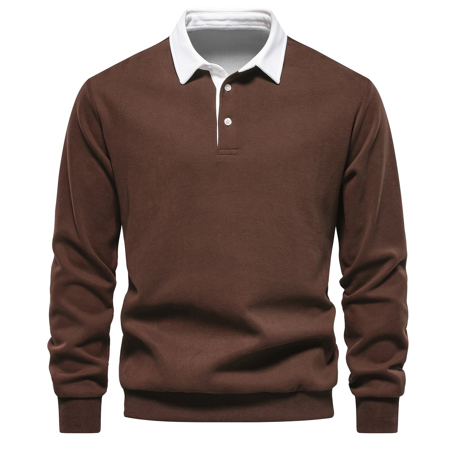 Cotton Blend Retro Color Block Men&