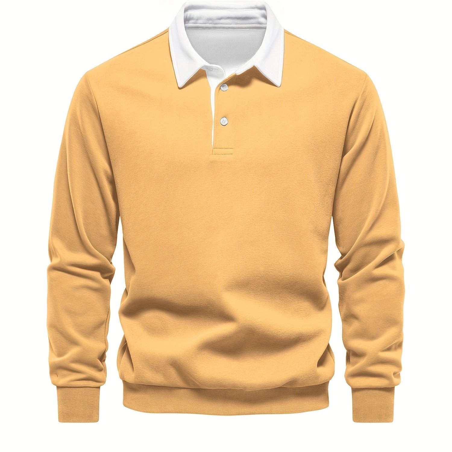 Cotton Blend Retro Color Block Men&