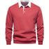 Cotton Blend Retro Color Block Men&