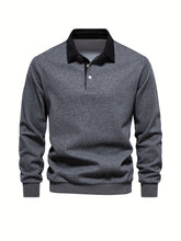 Cotton Blend Retro Color Block Men&