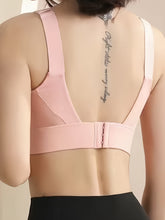 Seamless Wireless Sports Bra, Comfy & Breathable Running Workout Bra, Women&