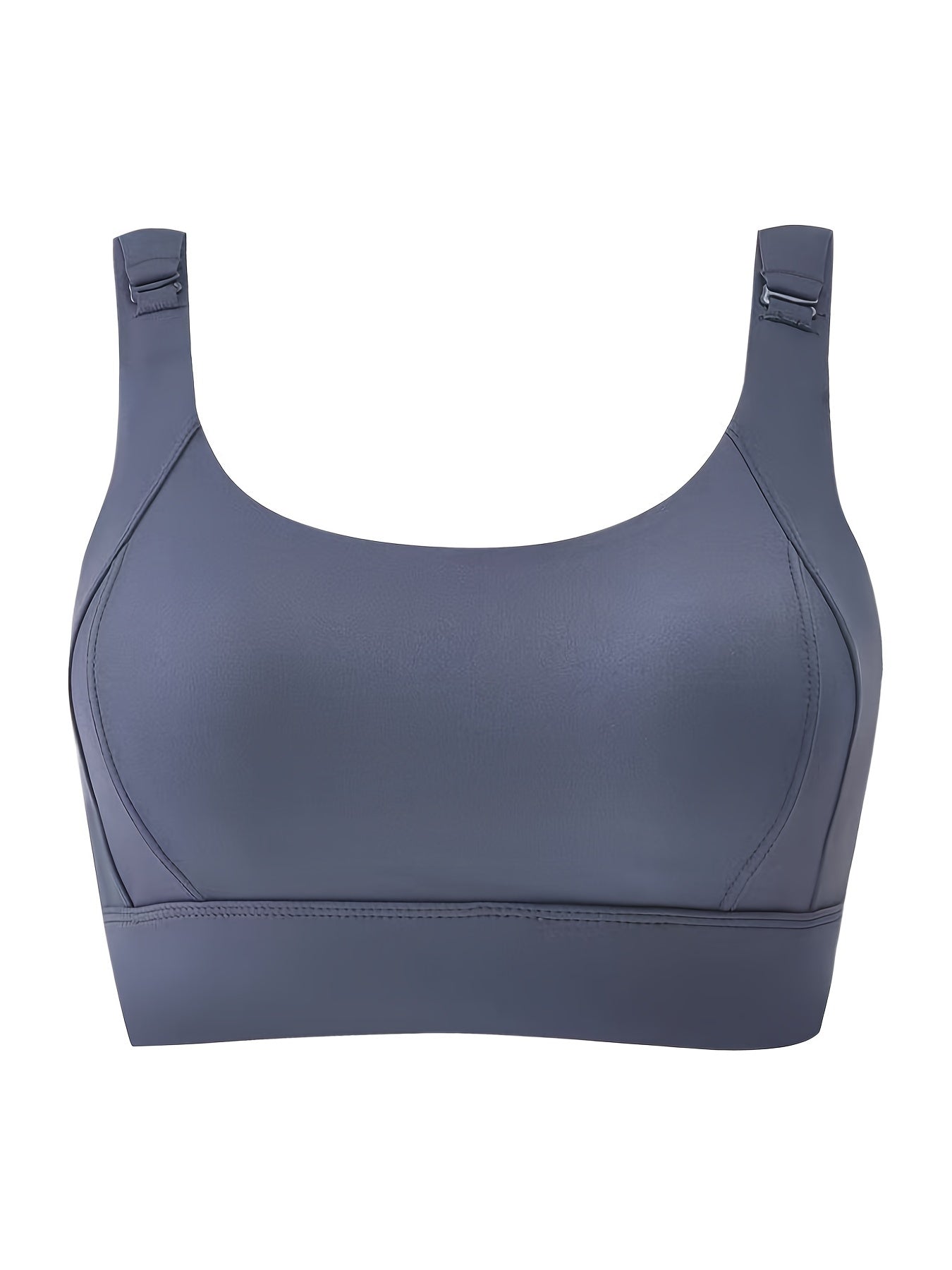 Seamless Wireless Sports Bra, Comfy & Breathable Running Workout Bra, Women&