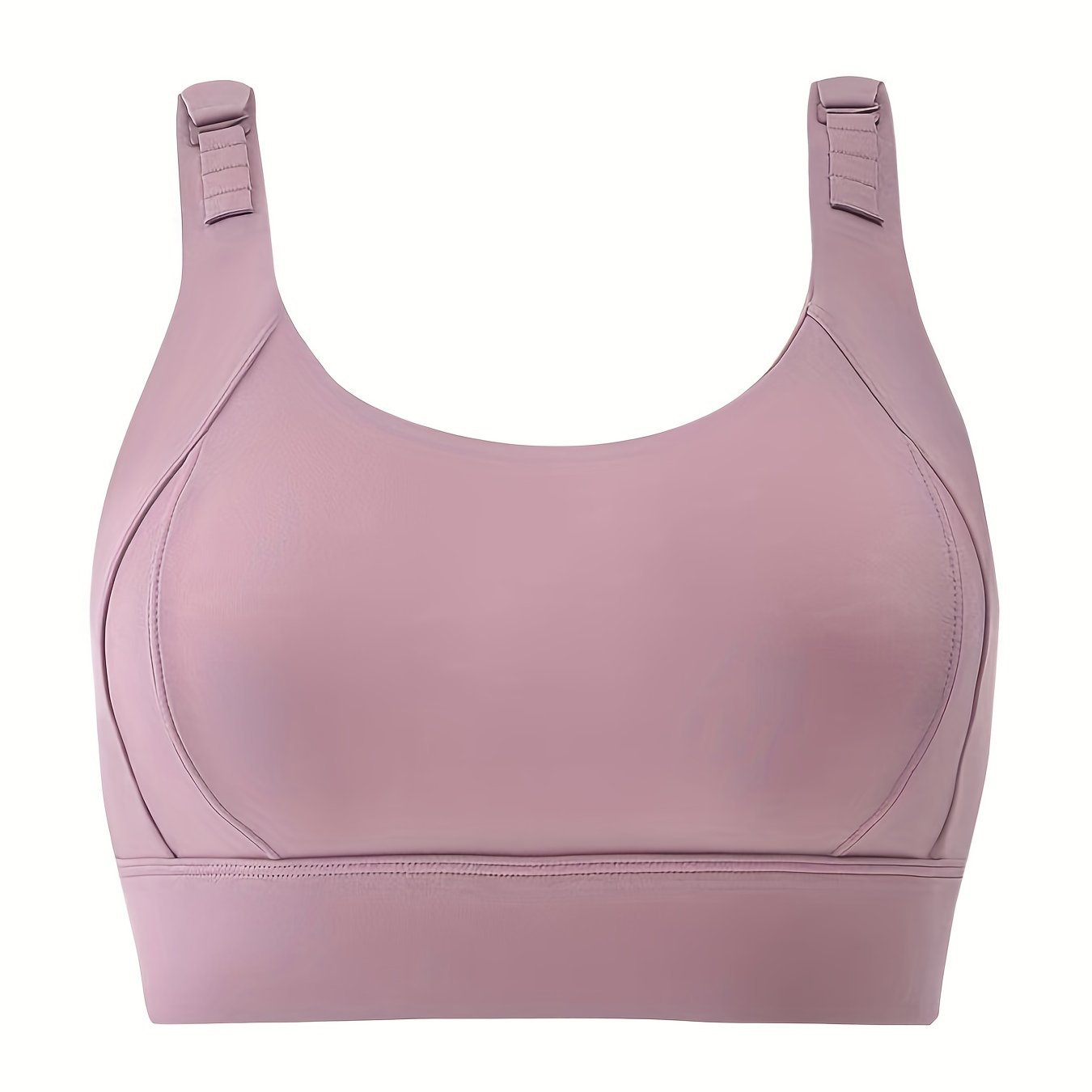 Seamless Wireless Sports Bra, Comfy & Breathable Running Workout Bra, Women&
