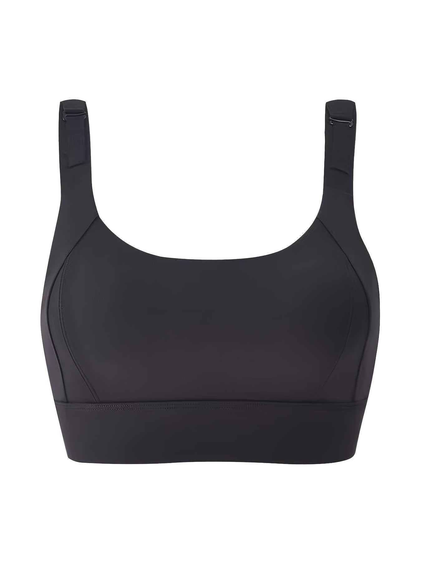 Seamless Wireless Sports Bra, Comfy & Breathable Running Workout Bra, Women&