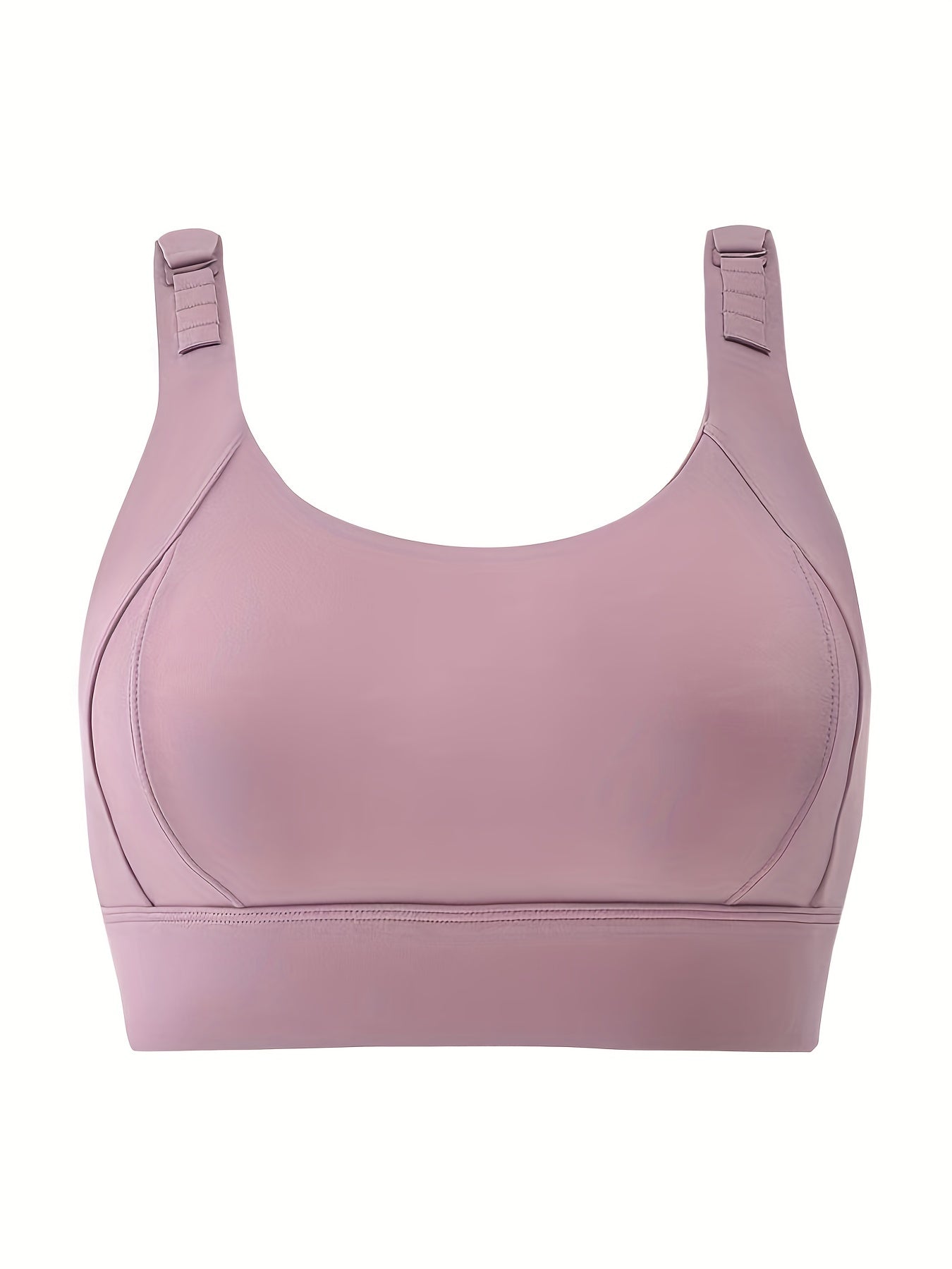 Seamless Wireless Sports Bra, Comfy & Breathable Running Workout Bra, Women&