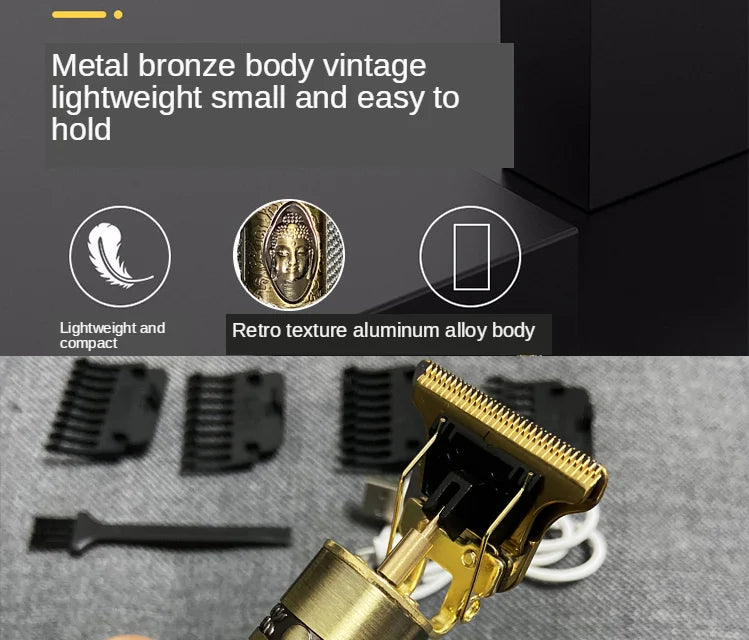 T9 Hair Clipper Repair Beard Shaving Body Hair Trimmer Clippers Electric Machine Men Haircut Machine 0mm Barber Shaver - Lena & Miles Exquisite Boutique LLC.