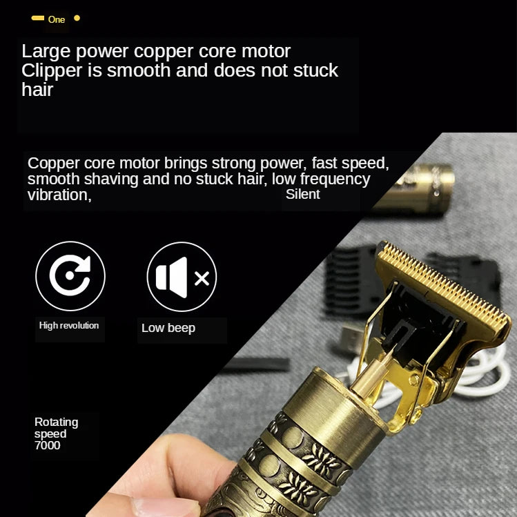 T9 Hair Clipper Repair Beard Shaving Body Hair Trimmer Clippers Electric Machine Men Haircut Machine 0mm Barber Shaver - Lena & Miles Exquisite Boutique LLC.
