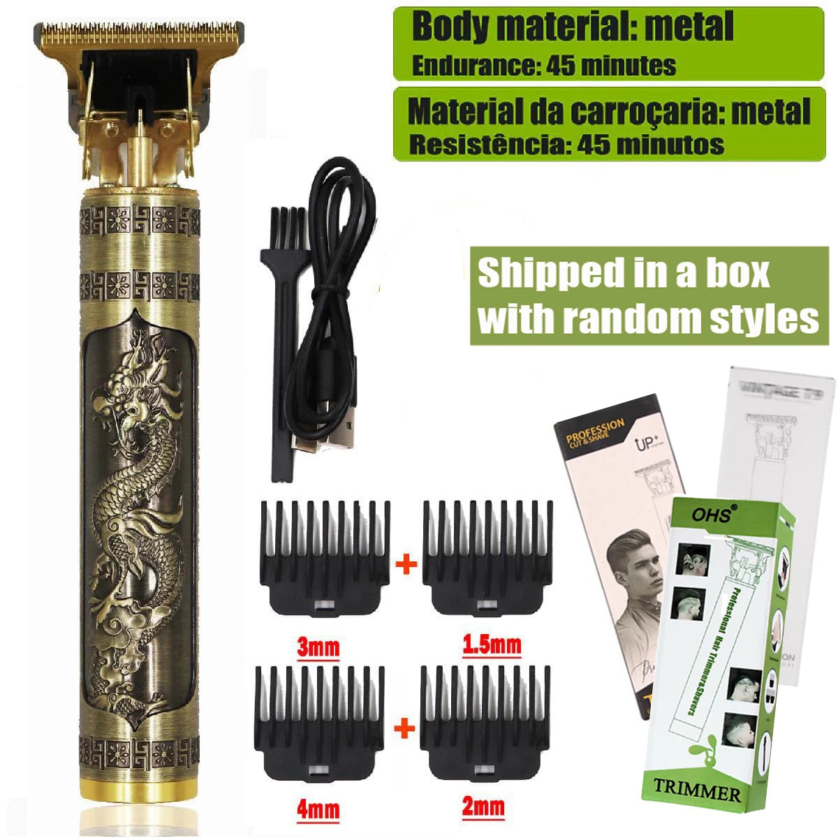T9 Hair Clipper Repair Beard Shaving Body Hair Trimmer Clippers Electric Machine Men Haircut Machine 0mm Barber Shaver - Lena & Miles Exquisite Boutique LLC.