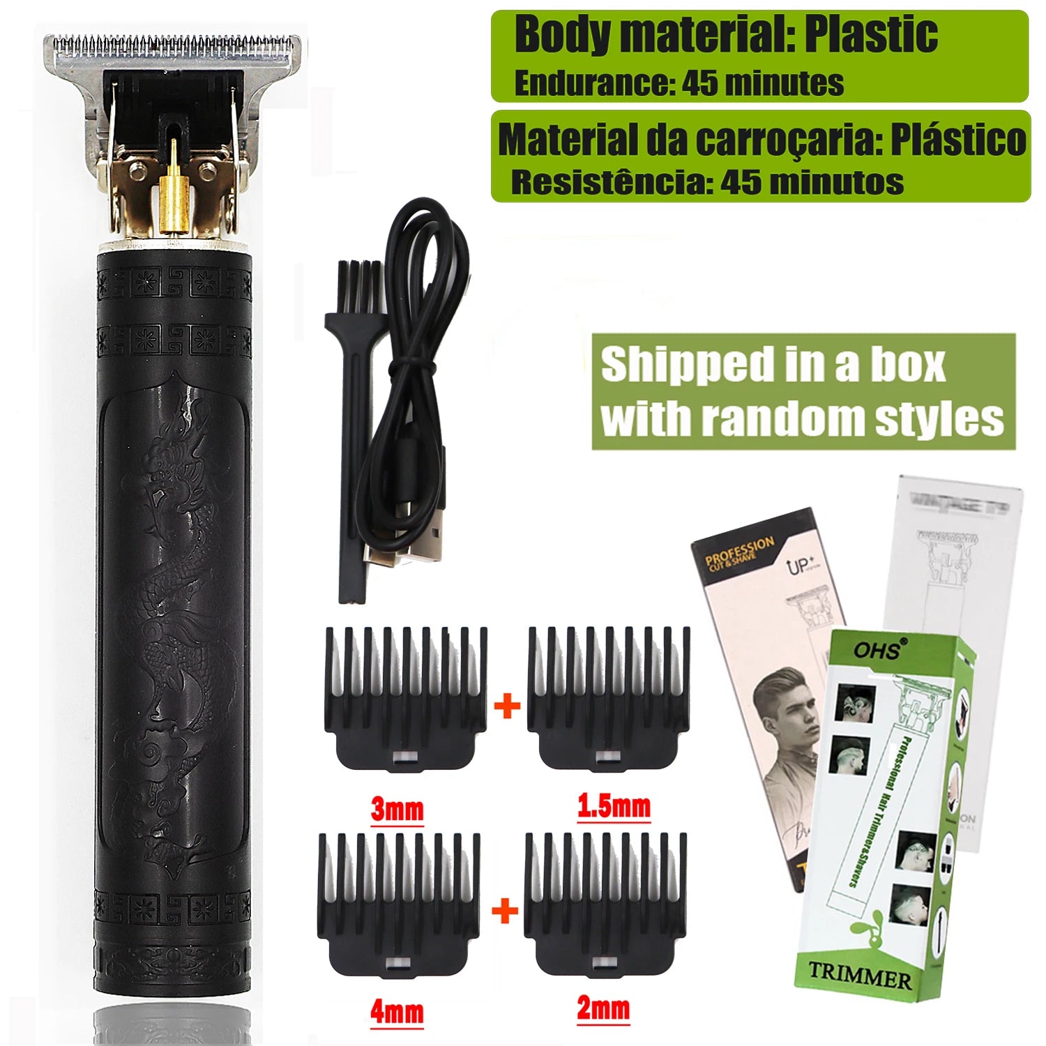 T9 Hair Clipper Repair Beard Shaving Body Hair Trimmer Clippers Electric Machine Men Haircut Machine 0mm Barber Shaver - Lena & Miles Exquisite Boutique LLC.