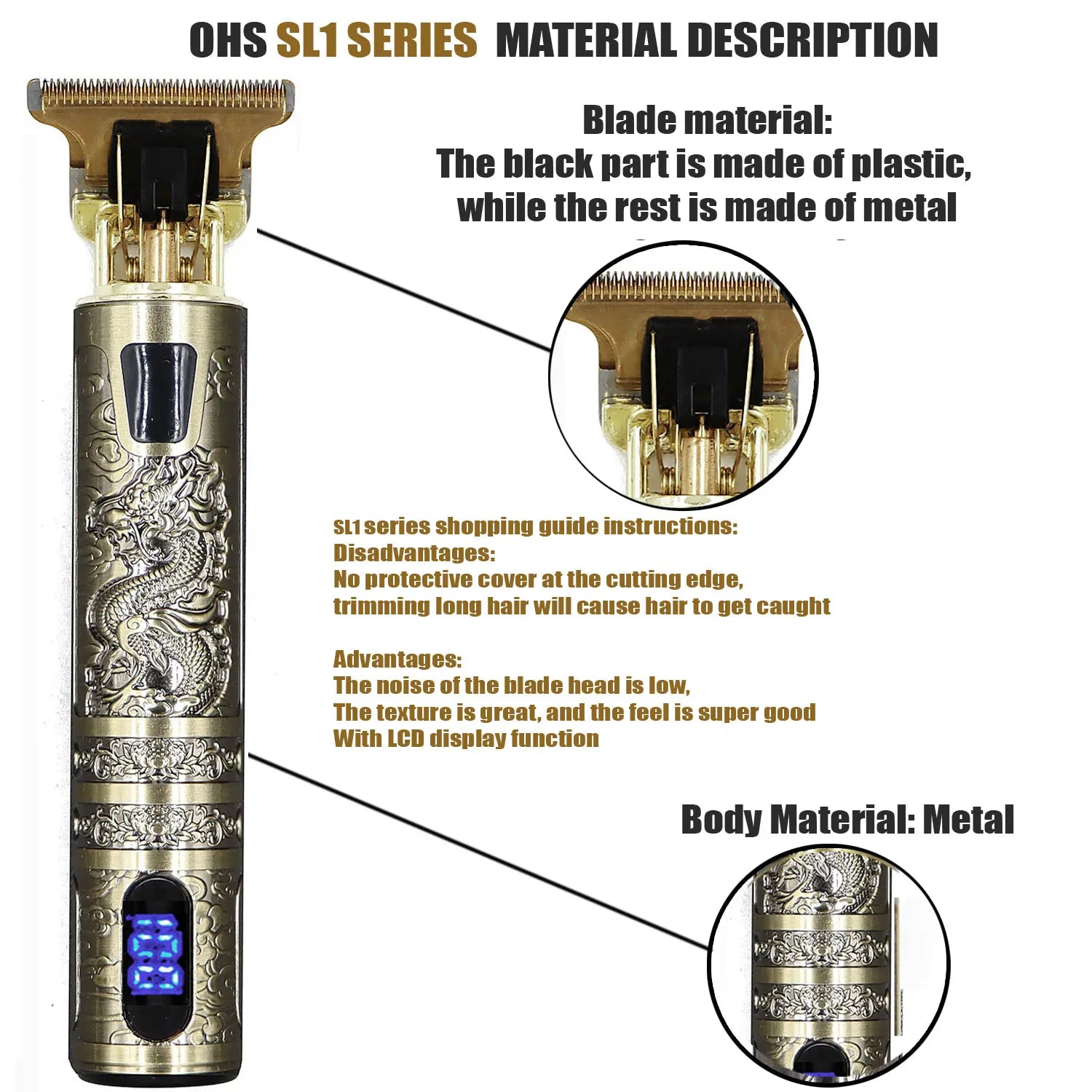 T9 Hair Clipper Repair Beard Shaving Body Hair Trimmer Clippers Electric Machine Men Haircut Machine 0mm Barber Shaver - Lena & Miles Exquisite Boutique LLC.