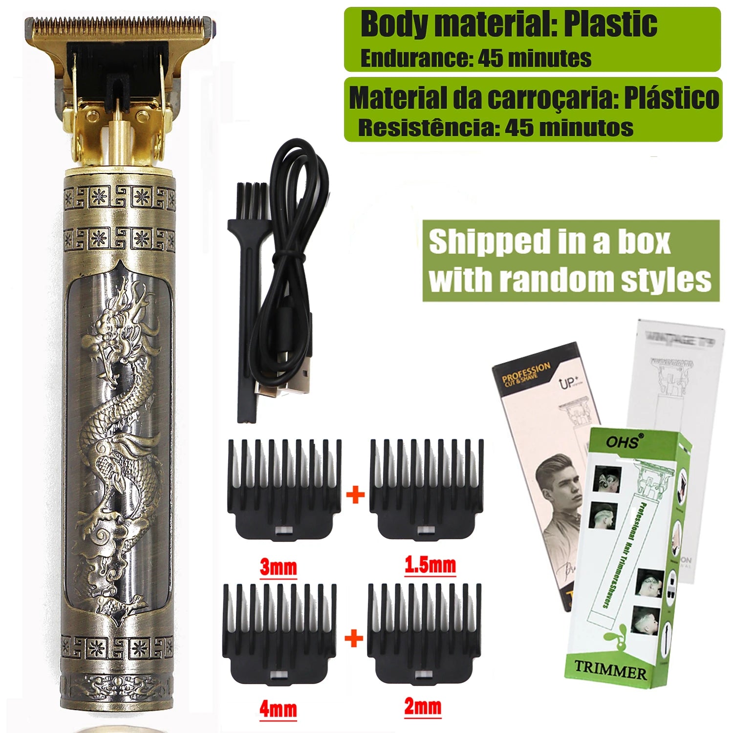 T9 Hair Clipper Repair Beard Shaving Body Hair Trimmer Clippers Electric Machine Men Haircut Machine 0mm Barber Shaver - Lena & Miles Exquisite Boutique LLC.