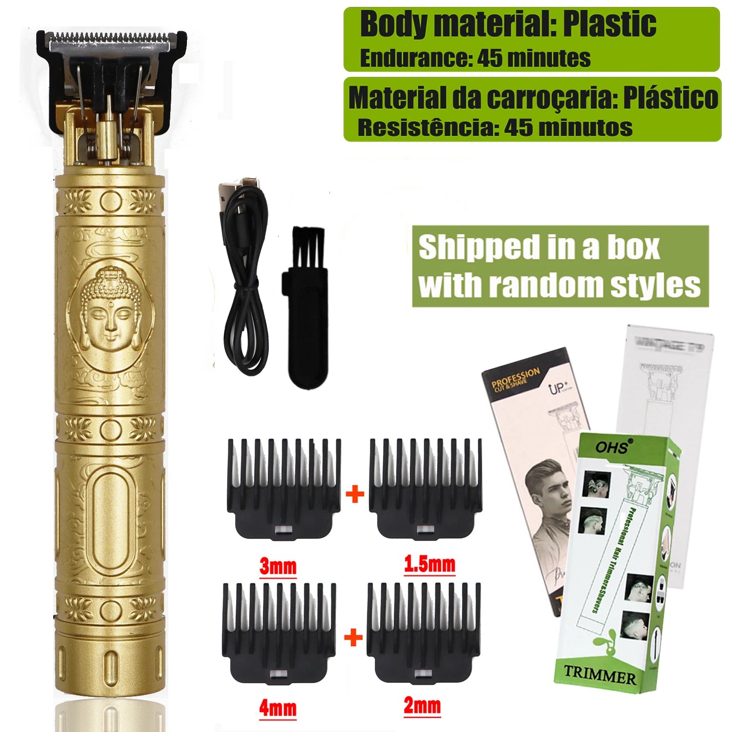 T9 Hair Clipper Repair Beard Shaving Body Hair Trimmer Clippers Electric Machine Men Haircut Machine 0mm Barber Shaver - Lena & Miles Exquisite Boutique LLC.