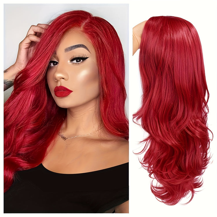 Long Wavy Wig Ombre Bluish Green Wigs Long Curly Ombre Color Hair Wigs Middle Part Synthetic Mermaid Green Wigs For Women Daily Party Cosplay - Lena & Miles Exquisite Boutique LLC.