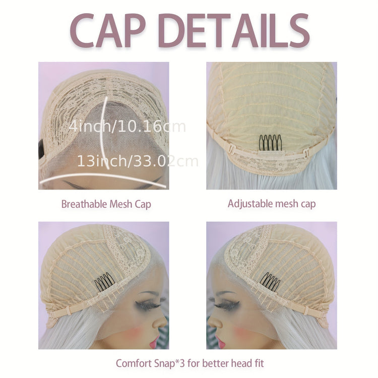 Synthetic 13*4 Lace Front Wigs Synthetic Long Wavy Hair Lace Front Wigs For Women Pastel Lace Front Wigs Deep Wave Curly Lace Wig For Women - Lena & Miles Exquisite Boutique LLC.