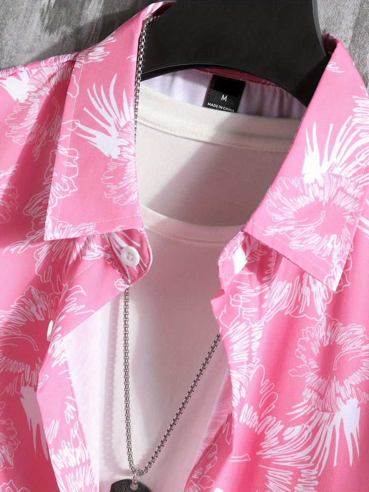 Tropical Floral Print, Men&