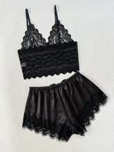 Romantic Scallop Lace Lingerie Set - Seductive Translucent V-Neck Bra & Luxurious Shorts - Feminine Intimate Wear for Women - Comfortable, Sexy & Chic - Lena & Miles Exquisite Boutique LLC.