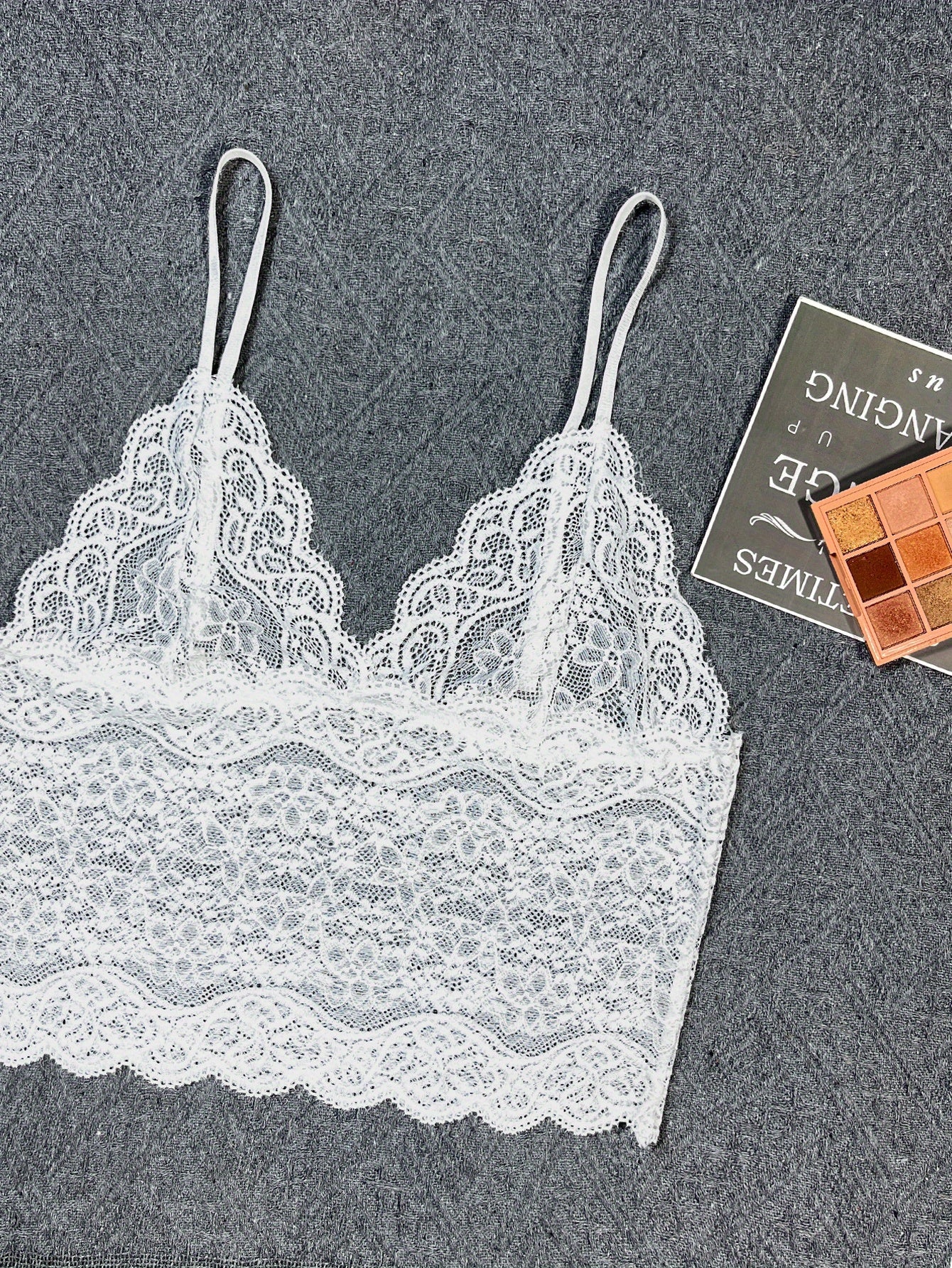 Romantic Scallop Lace Lingerie Set - Seductive Translucent V-Neck Bra & Luxurious Shorts - Feminine Intimate Wear for Women - Comfortable, Sexy & Chic - Lena & Miles Exquisite Boutique LLC.