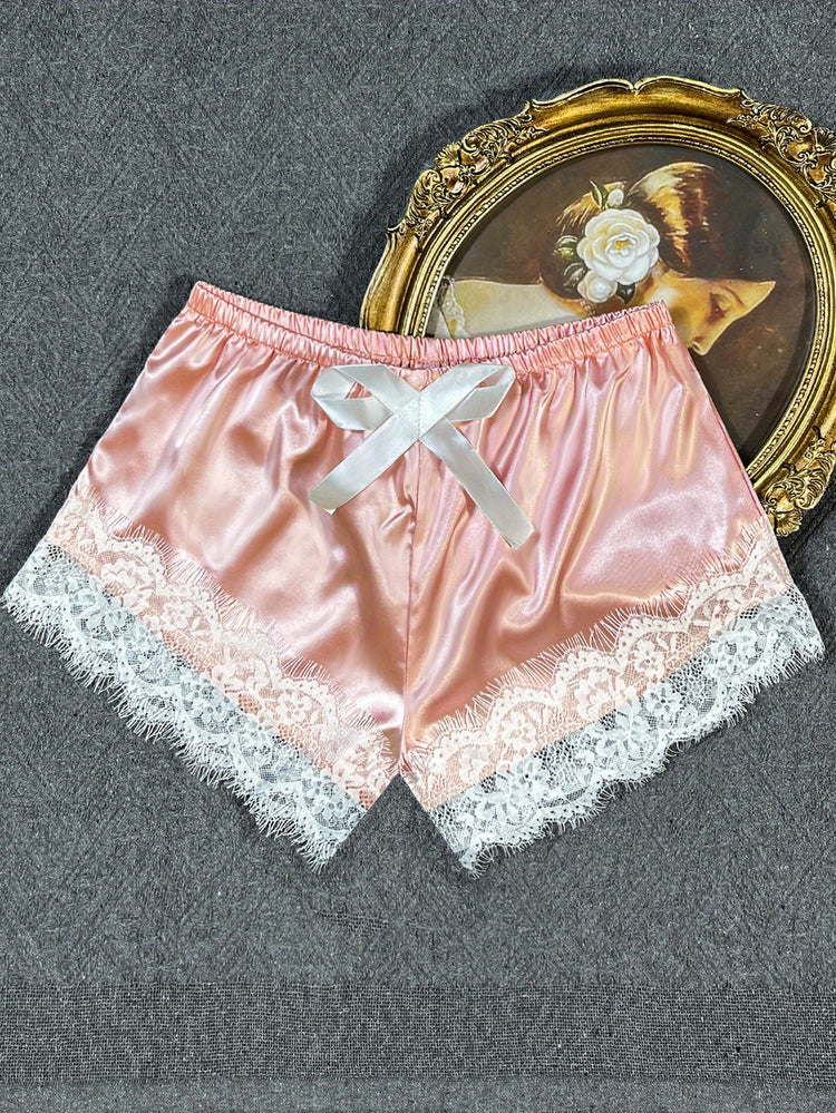 Romantic Scallop Lace Lingerie Set - Seductive Translucent V-Neck Bra & Luxurious Shorts - Feminine Intimate Wear for Women - Comfortable, Sexy & Chic - Lena & Miles Exquisite Boutique LLC.