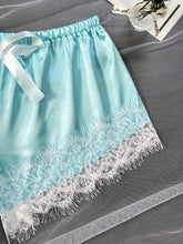 Romantic Scallop Lace Lingerie Set - Seductive Translucent V-Neck Bra & Luxurious Shorts - Feminine Intimate Wear for Women - Comfortable, Sexy & Chic - Lena & Miles Exquisite Boutique LLC.