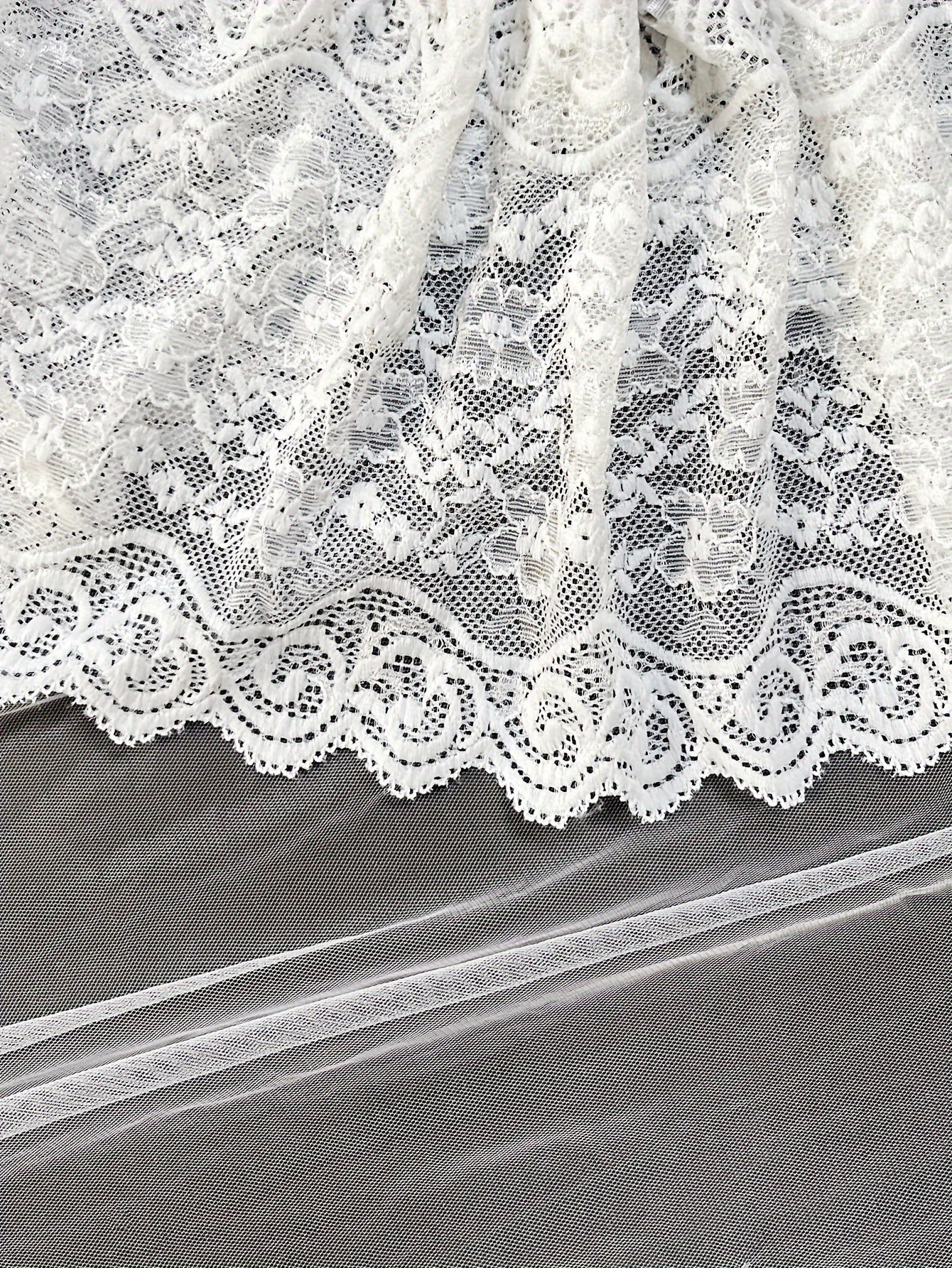 Romantic Scallop Lace Lingerie Set - Seductive Translucent V-Neck Bra & Luxurious Shorts - Feminine Intimate Wear for Women - Comfortable, Sexy & Chic - Lena & Miles Exquisite Boutique LLC.