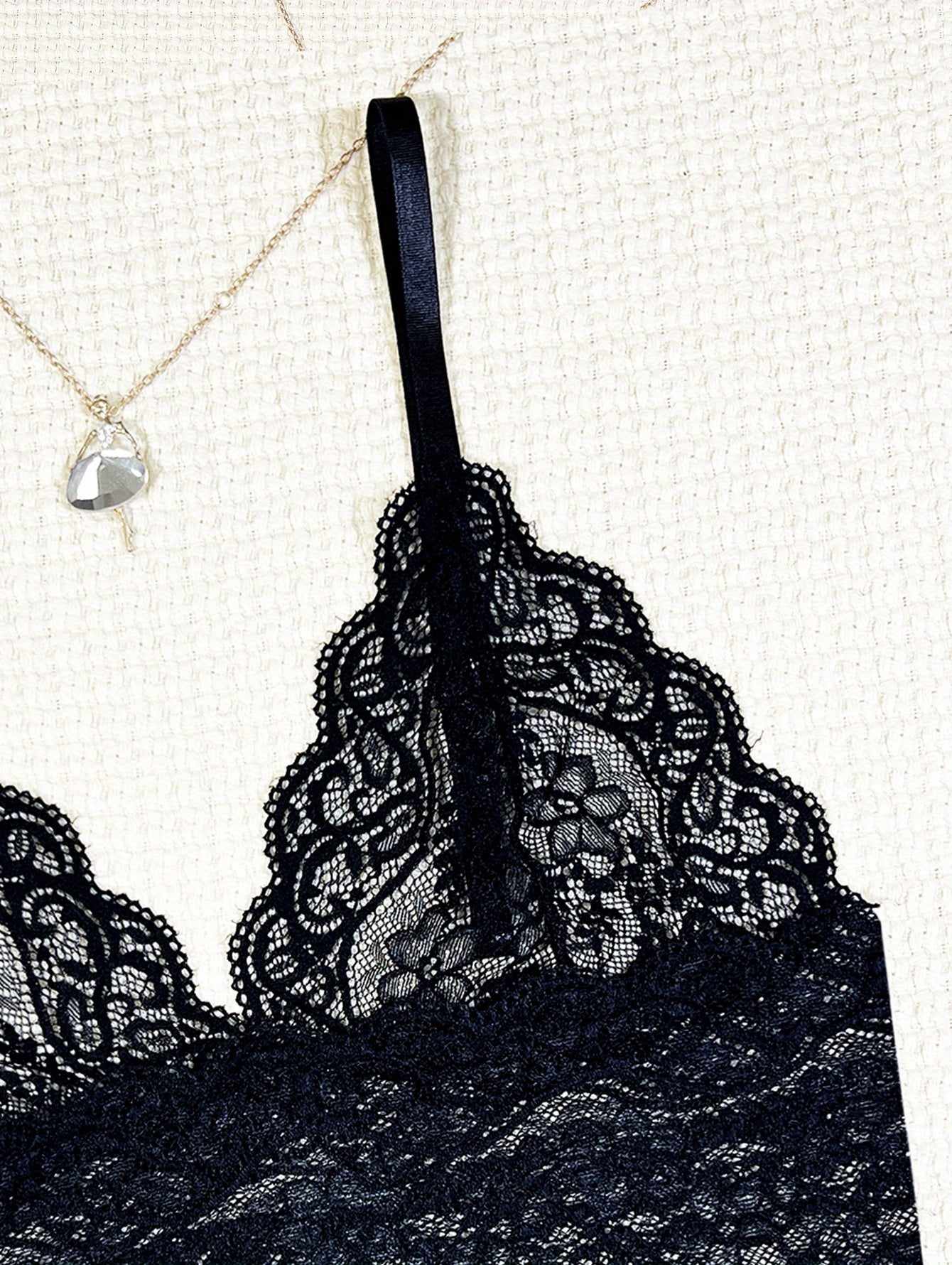 Romantic Scallop Lace Lingerie Set - Seductive Translucent V-Neck Bra & Luxurious Shorts - Feminine Intimate Wear for Women - Comfortable, Sexy & Chic - Lena & Miles Exquisite Boutique LLC.