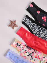 Morvia 5-Piece Lace-trimmed Heart Thongs - Chic, Comfortable Women&