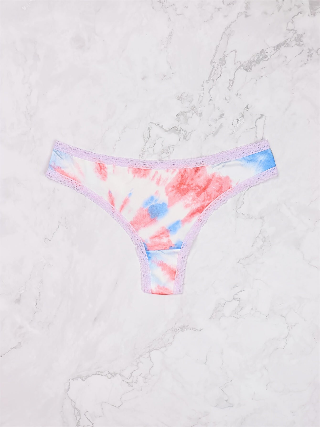 Morvia 5-Piece Lace-trimmed Heart Thongs - Chic, Comfortable Women&