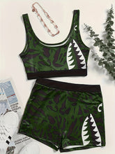 Plus Size Gothic Lingerie Set, Women&