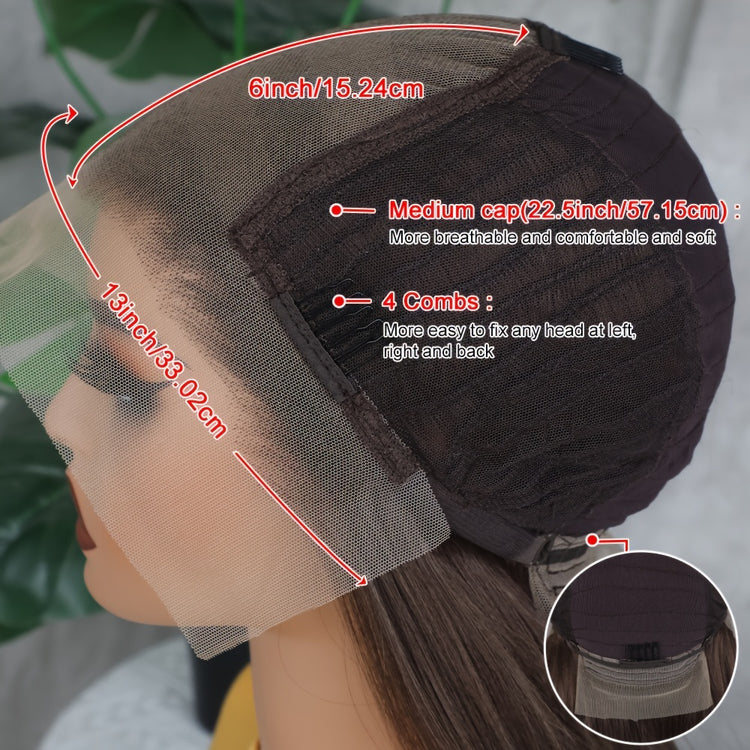 Synthetic 13x6 Lace Front Wigs 180 Density HD Lace Frontal Wigs For Women Long Straight Wigs Straight Hair Heat Resistant Fiber Hair Synthetic Lace Front Wigs 28inch - Lena & Miles Exquisite Boutique LLC.