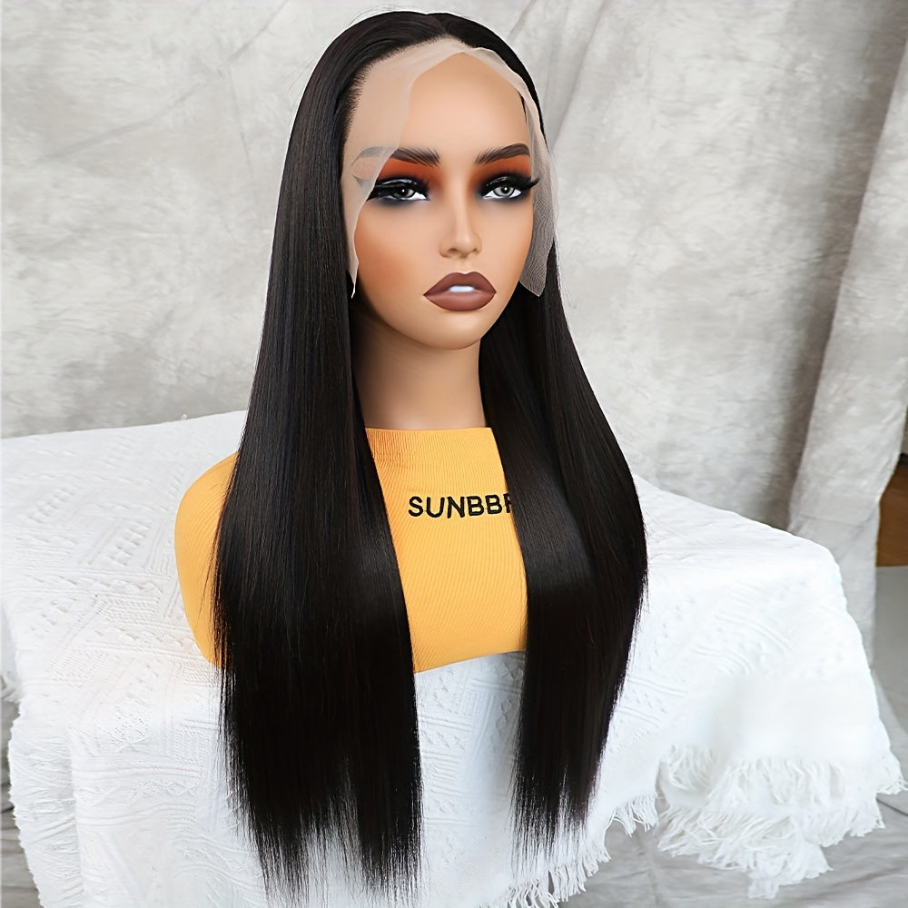 Synthetic 13x6 Lace Front Wigs 180 Density HD Lace Frontal Wigs For Women Long Straight Wigs Straight Hair Heat Resistant Fiber Hair Synthetic Lace Front Wigs 28inch - Lena & Miles Exquisite Boutique LLC.