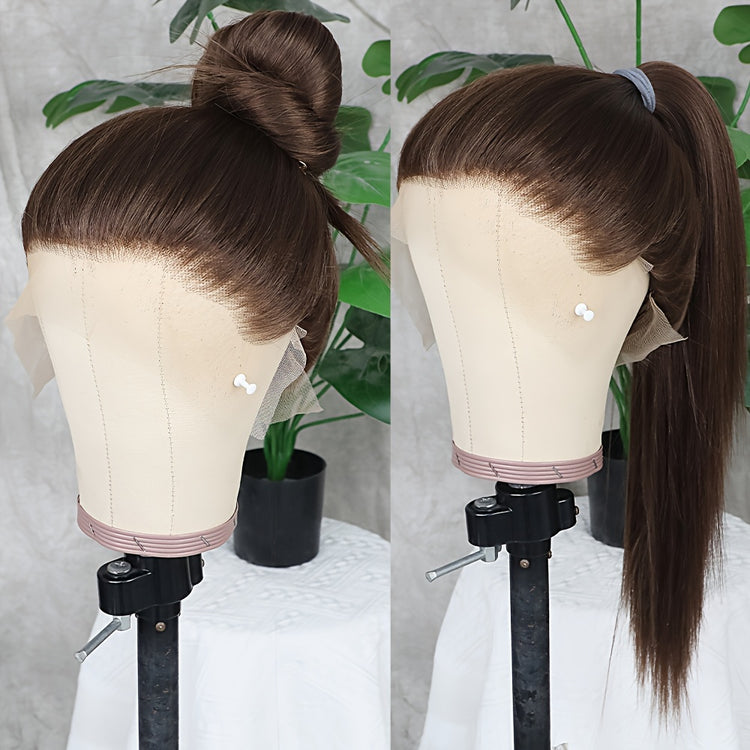 Synthetic 13x6 Lace Front Wigs 180 Density HD Lace Frontal Wigs For Women Long Straight Wigs Straight Hair Heat Resistant Fiber Hair Synthetic Lace Front Wigs 28inch - Lena & Miles Exquisite Boutique LLC.