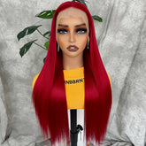 Synthetic 13x6 Lace Front Wigs 180 Density HD Lace Frontal Wigs For Women Long Straight Wigs Straight Hair Heat Resistant Fiber Hair Synthetic Lace Front Wigs 28inch - Lena & Miles Exquisite Boutique LLC.