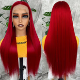 Synthetic 13x6 Lace Front Wigs 180 Density HD Lace Frontal Wigs For Women Long Straight Wigs Straight Hair Heat Resistant Fiber Hair Synthetic Lace Front Wigs 28inch - Lena & Miles Exquisite Boutique LLC.