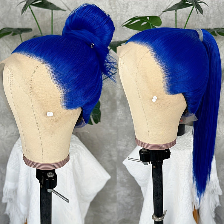 Synthetic 13x6 Lace Front Wigs 180 Density HD Lace Frontal Wigs For Women Long Straight Wigs Straight Hair Heat Resistant Fiber Hair Synthetic Lace Front Wigs 28inch - Lena & Miles Exquisite Boutique LLC.