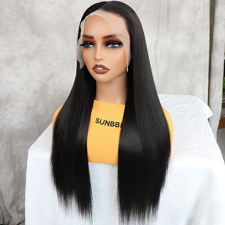 Synthetic 13x6 Lace Front Wigs 180 Density HD Lace Frontal Wigs For Women Long Straight Wigs Straight Hair Heat Resistant Fiber Hair Synthetic Lace Front Wigs 28inch - Lena & Miles Exquisite Boutique LLC.