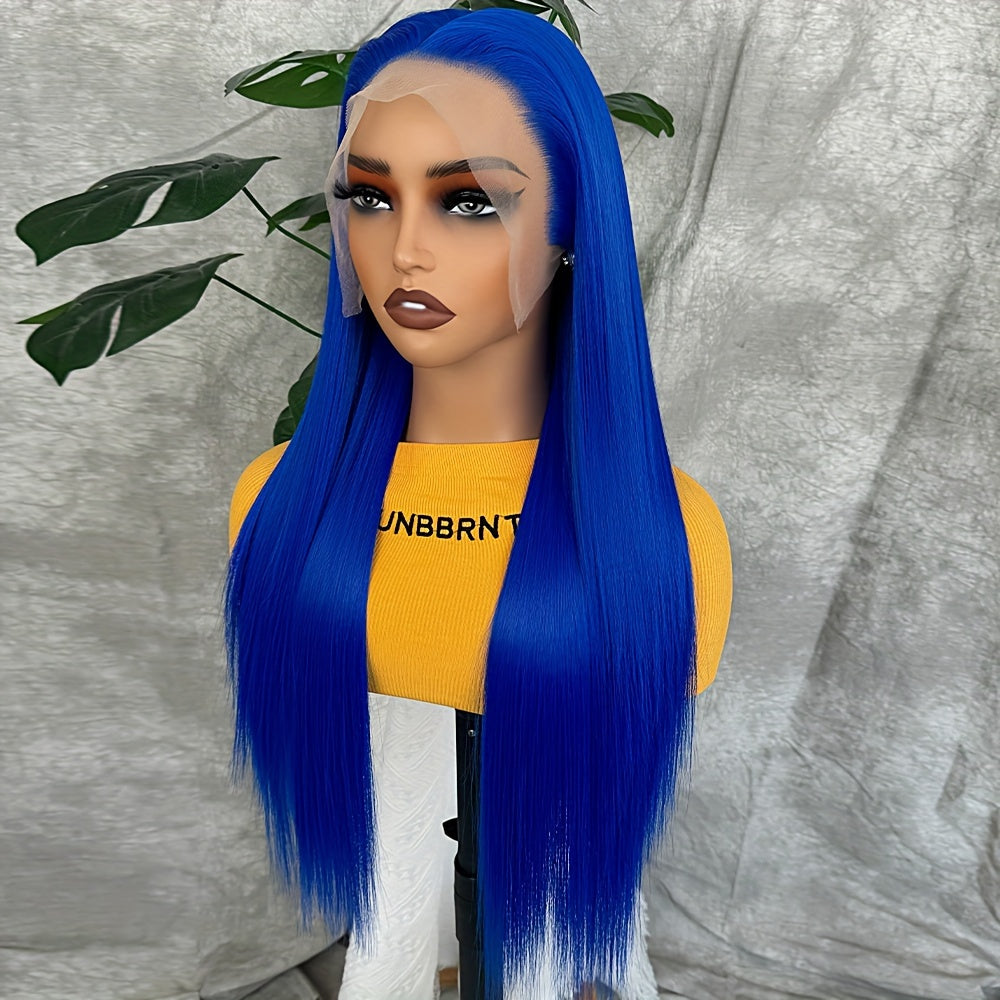 Synthetic 13x6 Lace Front Wigs 180 Density HD Lace Frontal Wigs For Women Long Straight Wigs Straight Hair Heat Resistant Fiber Hair Synthetic Lace Front Wigs 28inch - Lena & Miles Exquisite Boutique LLC.