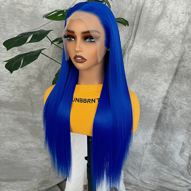 Synthetic 13x6 Lace Front Wigs 180 Density HD Lace Frontal Wigs For Women Long Straight Wigs Straight Hair Heat Resistant Fiber Hair Synthetic Lace Front Wigs 28inch - Lena & Miles Exquisite Boutique LLC.