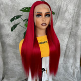 Synthetic 13x6 Lace Front Wigs 180 Density HD Lace Frontal Wigs For Women Long Straight Wigs Straight Hair Heat Resistant Fiber Hair Synthetic Lace Front Wigs 28inch - Lena & Miles Exquisite Boutique LLC.