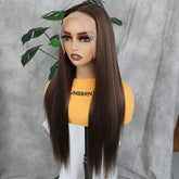 Synthetic 13x6 Lace Front Wigs 180 Density HD Lace Frontal Wigs For Women Long Straight Wigs Straight Hair Heat Resistant Fiber Hair Synthetic Lace Front Wigs 28inch - Lena & Miles Exquisite Boutique LLC.