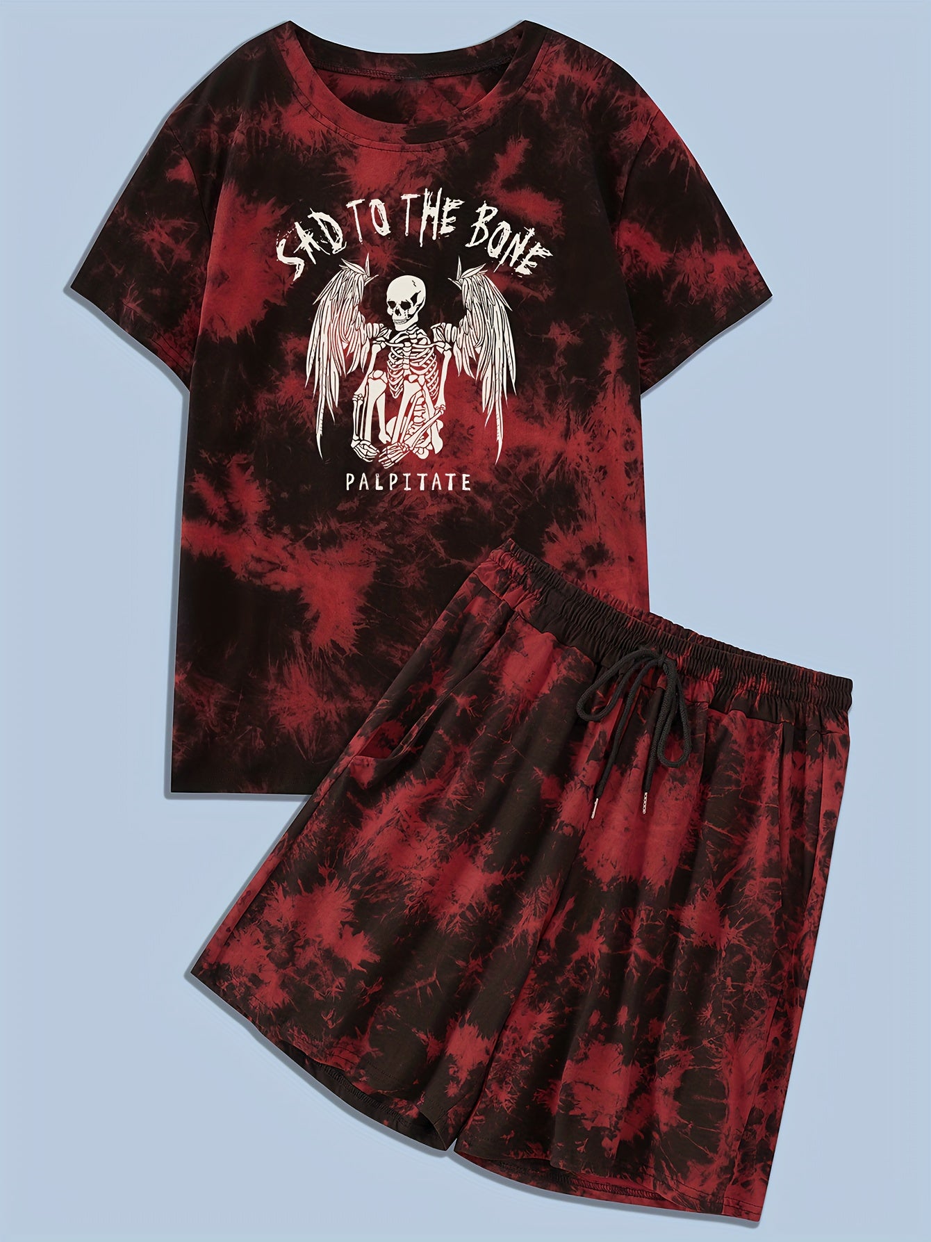 y2k 2Pcs Trendy Tie Dye Outfits For Men, Casual - Lena & Miles Exquisite Boutique LLC.