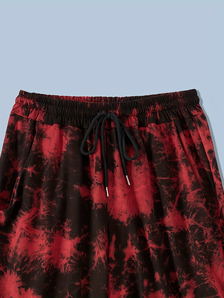 y2k 2Pcs Trendy Tie Dye Outfits For Men, Casual - Lena & Miles Exquisite Boutique LLC.