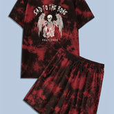 y2k 2Pcs Trendy Tie Dye Outfits For Men, Casual - Lena & Miles Exquisite Boutique LLC.