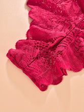 Floral Lace Thongs, Soft & Comfy Scallop Trim Panties, Women&