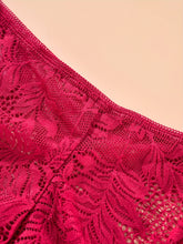 Floral Lace Thongs, Soft & Comfy Scallop Trim Panties, Women&