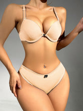 Intimate Lace Lingerie Set - Seductive Plunge Bra with Front Buckle & Scallop Trim Panties - Intricate Detailing for Womens Underwear - Lena & Miles Exquisite Boutique LLC.