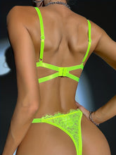 Sultry Floral Lace Lingerie Set for Women - Sexy Push Up Bra and Mesh Thong Lingerie Sets with Confidence Boosting Design and Romantic Accent - Perfect for Date Night and Self-Love - Lena & Miles Exquisite Boutique LLC.