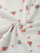 Sultry Floral Print Slip Dress, Criss Cross Back Sleeveless Babydoll, Women&